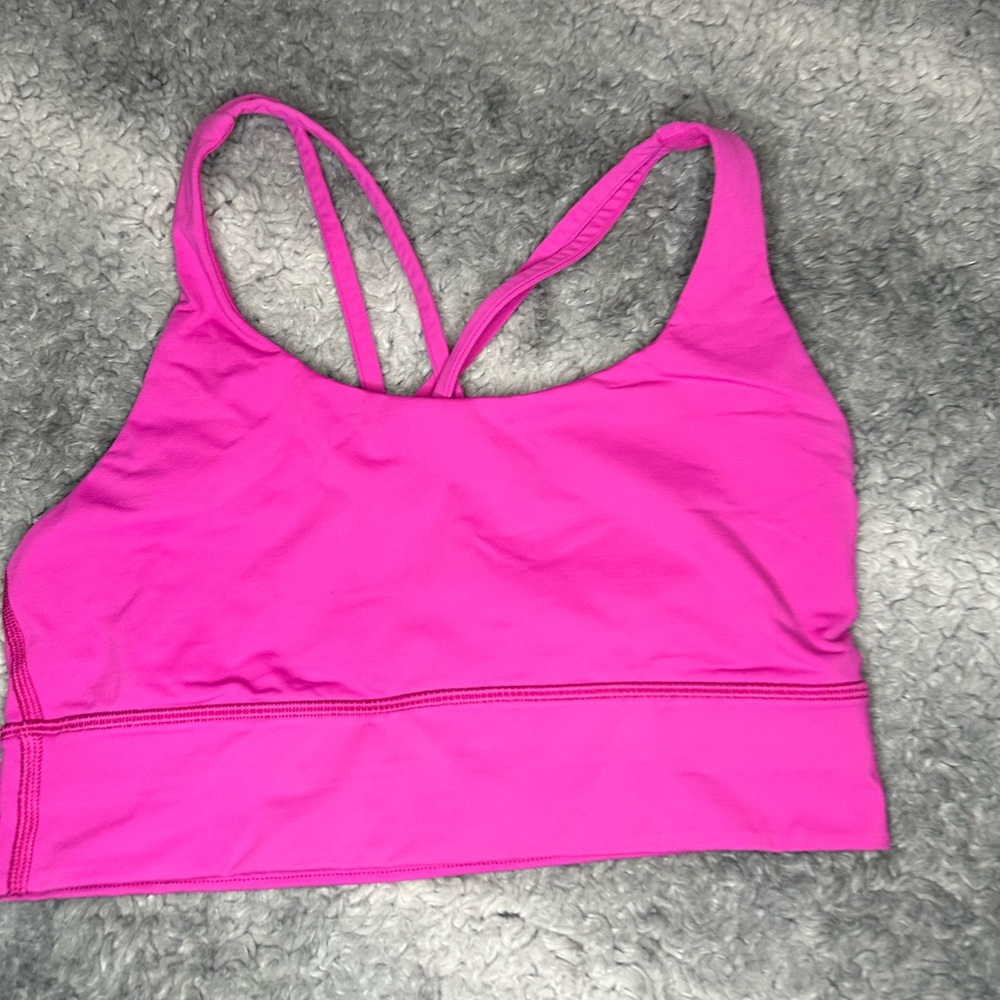 LuLuLemon bright pink sports bra